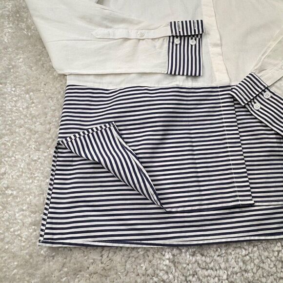 Harshman Stripe Mix Colorblock Button Up Shirt - Picture 6 of 8